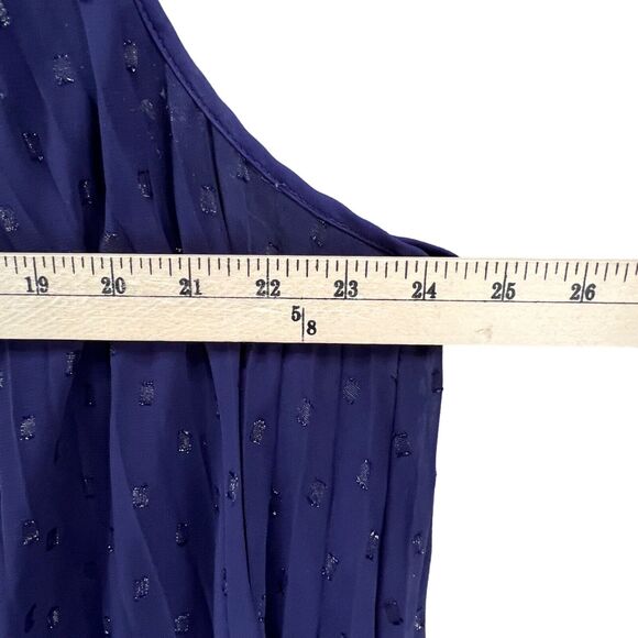 Lane Bryant Blouse Womens 22 Purple Pleated Tassels Flowy Shimmer Top Whimsygoth - Picture 8 of 13